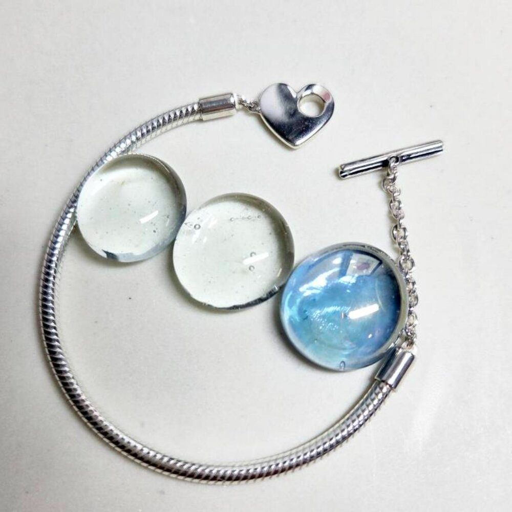 Authentic Pandora Heart Clasp Toggle Bracelet Ste… - image 1